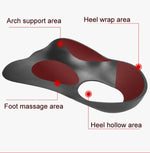 Flat Foot Orthopedic Insole Arch Collapse Support Pad Adult And Child Foot Valgus Orthosis, L (White)