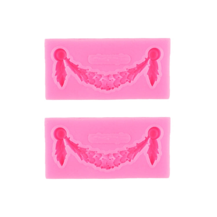 2 PCS Fondant Cake Silicone Mold Hollow Embossed Border Frame Retro Photo Frame Mould