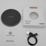 K8 15W Universal Aluminum Alloy Mobile Phone Wireless Charger, with 1m Cable, with 50cm Cable