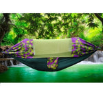Outdoor Camping Mosquito-Proof Shade Hammock Parachute Cloth Printed Mosquito Net Hammock, Size: 270x140cm, 270x140cm Maple