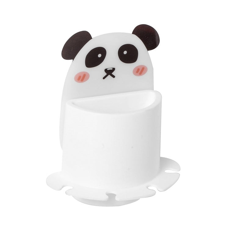 Bathroom Paste Wall-Mounted Shelf Cartoon Animal Toothbrush Holder, Panda, Tiger, Koala, Piggy
