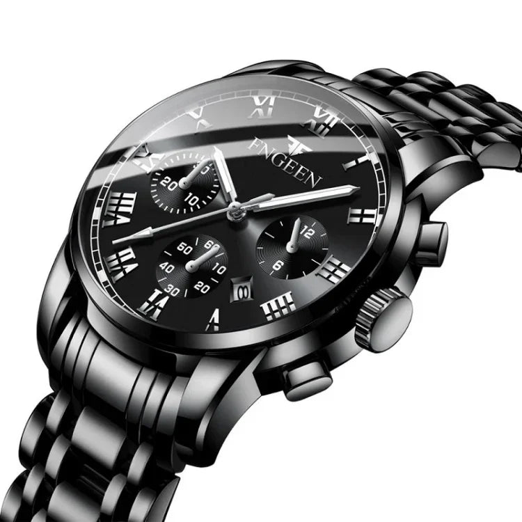 FNGEEN 4006 Men Automatic Mechanical Watch Waterproof Quartz Watch, Gold Blue Surface, Gold Black Surface, Gold White Surface, White Steel White Surface, White Steel Black Surface, White Steel Blue Surface, Black Steel Black Surface
