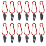 20 PCS Camping Tent Windproof Fixing Clip Outdoor Barbecue Canopy Tarp Fixed Pull Point Clip