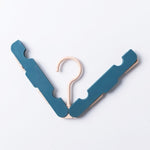 Travel Foldable Portable Clothes Hanger Household Anti-Skid And Windproof Clothes Hanger, Dark Blue, Pink, Off-white, Light Green