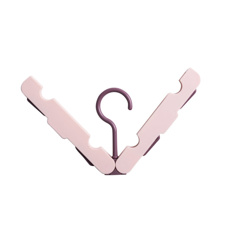 Travel Foldable Portable Clothes Hanger Household Anti-Skid And Windproof Clothes Hanger, Dark Blue, Pink, Off-white, Light Green