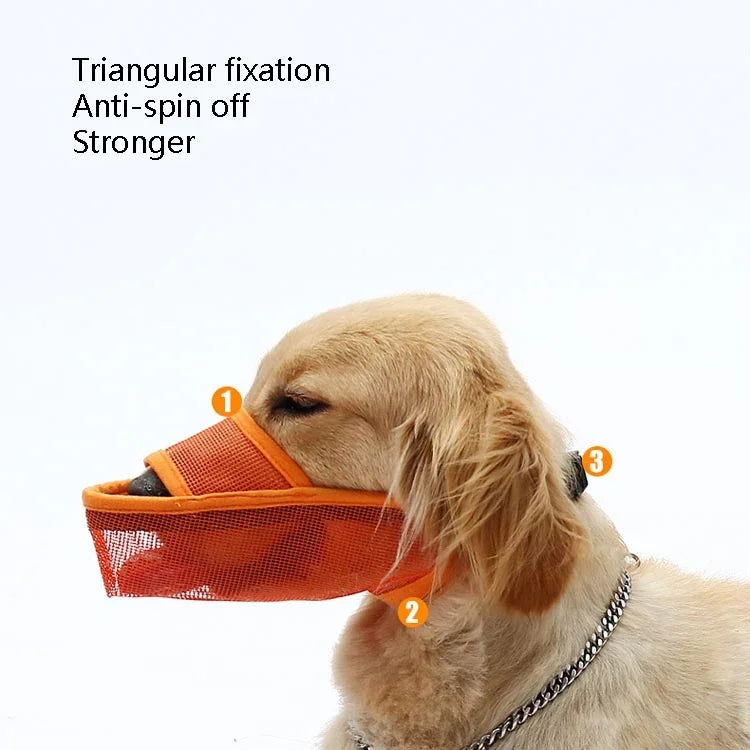 Dog Mouth Cover Anti-Bite Mesh Dog Mouth Cover Medium And Large Dogs Anti-Drop Mask, XXS, XS, S, M, L, XL