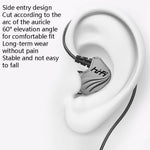 In-Ear Earphone Bass Mobile Phone Game Sports Wired Headset, Black, Silver