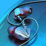 In-Ear Earphone Bass Mobile Phone Game Sports Wired Headset, Black, Silver