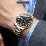 FNGEEN 7811 Middle-aged and Elderly Men Large Digital Dial Quartz Watch
