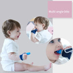 ZT001 Baby Silicone Molar Finger Cots Children Anti-Bite Hand Breathable Thumb Cots Teether Maternal And Baby Products, Pink, Yellow, Red, Blue, Blue Transparent, Red Transparent, Coffee Color-Red, Coffee Color-Purple, Coffee Color-Transparent