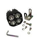 40W White Light Motorcycle LED Spotlight Headlight Car Front Bumper Light Off-Road Vehicle Modified Roof Light, White Light