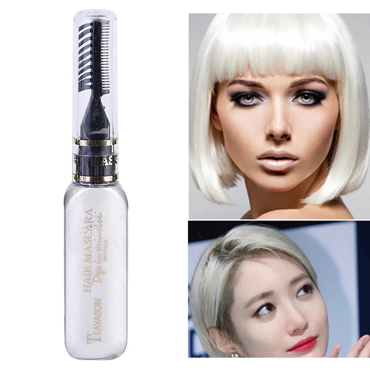 One-time Hair Temporary Color Hair Dye Non-toxic DIY Hair Color Mascara Dye Cream Hair