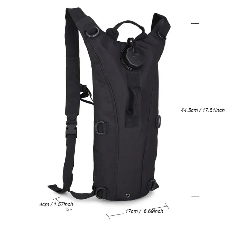 Water Bag Military Tactical Hydration Backpack Outdoor Camping Camelback  Nylon Camel Water Bladder Bag For Cycling, 3L