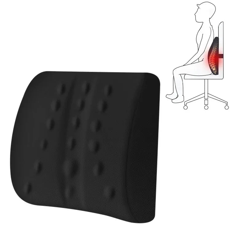Lumbar Cushion Office Maternity Seat Cushion Car Lumbar Memory Foam Lumbar Pillow,Style:, Standard (Blue), Standard (Gray), Standard (Black), Standard (Pink), 3D (Blue), 3D (Gray), 3D Upgrade Core (Blue), 3D Upgrade Core (Gray)