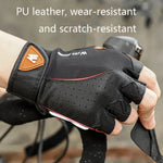 WEST BIKING YP0211196 Half-Finger Shock-Absorbing Anti-Skid Motorcycle Bike Gloves Riding Equipment, S, M, L, XL