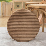 Flannel Round Cushion Dust Cover, Size: 40x40cm, Water Green, Leather Pink, Coffee Color, Cash, Deep Gray, Light Gray