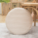 Flannel Round Cushion Dust Cover, Size: 40x40cm, Water Green, Leather Pink, Coffee Color, Cash, Deep Gray, Light Gray