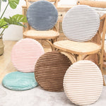 Flannel Round Cushion Dust Cover, Size: 40x40cm, Water Green, Leather Pink, Coffee Color, Cash, Deep Gray, Light Gray