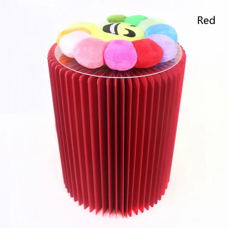 SH-236 Short Folding Paper Stool Household Multifunctional Convenient Stool, Brown, White, Red, Black, Pink, Purple, Green, Blue, Yellow, Orange
