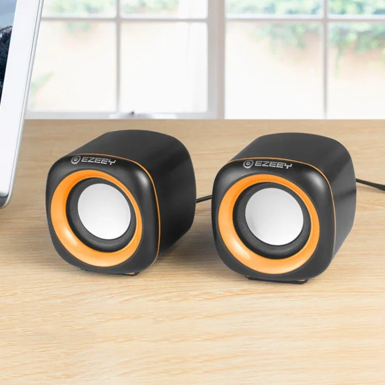 YEEZE A1 Multimedia USB2.0 Desktop Speaker Mini Computer Notebook Speaker, White Blue, White Green, White Purple, White Orange, Black Blue, Black Green, Black Purple, Black Prange, Electroplated Black Gold, Electroplated White, Electroplated Black     ...