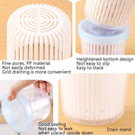 Onion Ginger Garlic Drainage Storage Box Kitchen Vegetable Plastic Storage Box Refrigerator Seal Storage Box, White