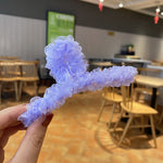 Resin Material Spring Hair Clip, Colour: 25 Yellow Net Yarn, 20 Black Net Yarn, 21 Pink Net Yarn, 22 Lake Blue Net Yarn, 23 Light Purple Net Yarn