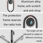 Sunnylife TY-Q9266 Mount Bracket Stabilizer Bicycle Clip with Screw for DJI, Insta360, GoPro and Other Action Cameras, Camera Frame Adapter, Backpack Clip, Tripod