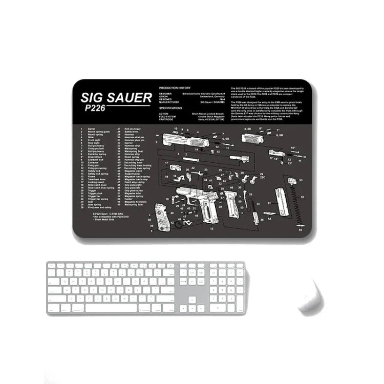 2 PCS Heat Transfer Non-Slip Single-Sided Office Gaming Mouse Pad, 2mm, 3mm, 4mm, 5mm