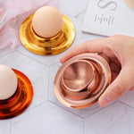 Stainless Steel Egg Tray Table Utensils, Silver, Gold, Rose Gold, Magic Colorful, Magic Red