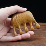 Green Sandalwood Massage Comb, 8x6cm