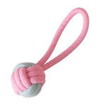 Cotton Rope Dog Molar Teeth Cleaning Toy Candy Color Woven Cotton Rope, Cotton Rope Single Ball, Single Ball, Double Ball, Hand Pulling Ball, 5 PCS Dumbbell Ball, 3 PCS Donut, Bone, Corn Stick, 7 Corn Handle Stick, 7 PCS Tuning Knot Color Randomly