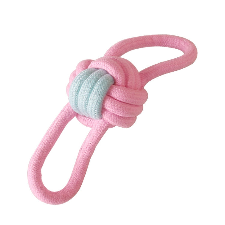 Cotton Rope Dog Molar Teeth Cleaning Toy Candy Color Woven Cotton Rope, Cotton Rope Single Ball, Single Ball, Double Ball, Hand Pulling Ball, 5 PCS Dumbbell Ball, 3 PCS Donut, Bone, Corn Stick, 7 Corn Handle Stick, 7 PCS Tuning Knot Color Randomly