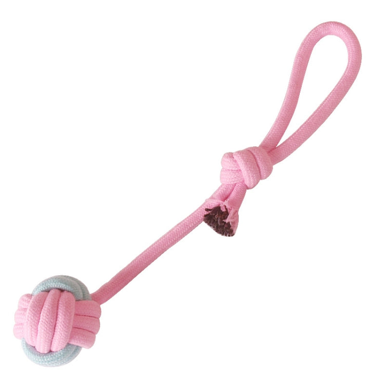 Cotton Rope Dog Molar Teeth Cleaning Toy Candy Color Woven Cotton Rope, Cotton Rope Single Ball, Single Ball, Double Ball, Hand Pulling Ball, 5 PCS Dumbbell Ball, 3 PCS Donut, Bone, Corn Stick, 7 Corn Handle Stick, 7 PCS Tuning Knot Color Randomly