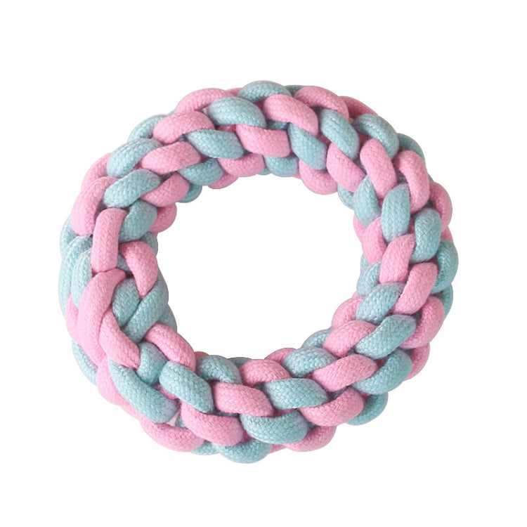 Cotton Rope Dog Molar Teeth Cleaning Toy Candy Color Woven Cotton Rope, Cotton Rope Single Ball, Single Ball, Double Ball, Hand Pulling Ball, 5 PCS Dumbbell Ball, 3 PCS Donut, Bone, Corn Stick, 7 Corn Handle Stick, 7 PCS Tuning Knot Color Randomly