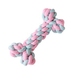 Cotton Rope Dog Molar Teeth Cleaning Toy Candy Color Woven Cotton Rope, Cotton Rope Single Ball, Single Ball, Double Ball, Hand Pulling Ball, 5 PCS Dumbbell Ball, 3 PCS Donut, Bone, Corn Stick, 7 Corn Handle Stick, 7 PCS Tuning Knot Color Randomly