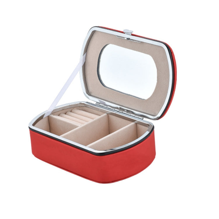 HN-001 Travel Portable Ring Lipstick Jewelry Storage Box, Necklace Version Pink, Mirror Version Pink, Necklace Version Blue, Mirror Version Blue, Necklace Version Orange, Mirror Version Orange, Necklace Version Gold, Mirror Version Gold                ...