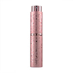 2 PCS Embossed Rotating Perfume Bottle Metal Discharge Bottle Sterilizing Alcohol Spray Bottle, 10ml