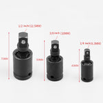 Windurate Universal Joint Connector Electric Wrench Sleeve Joint Electrical Steering Head, Specification : 1/4 inch, 1/4 inch, 1/2 inch, 3/8 inch