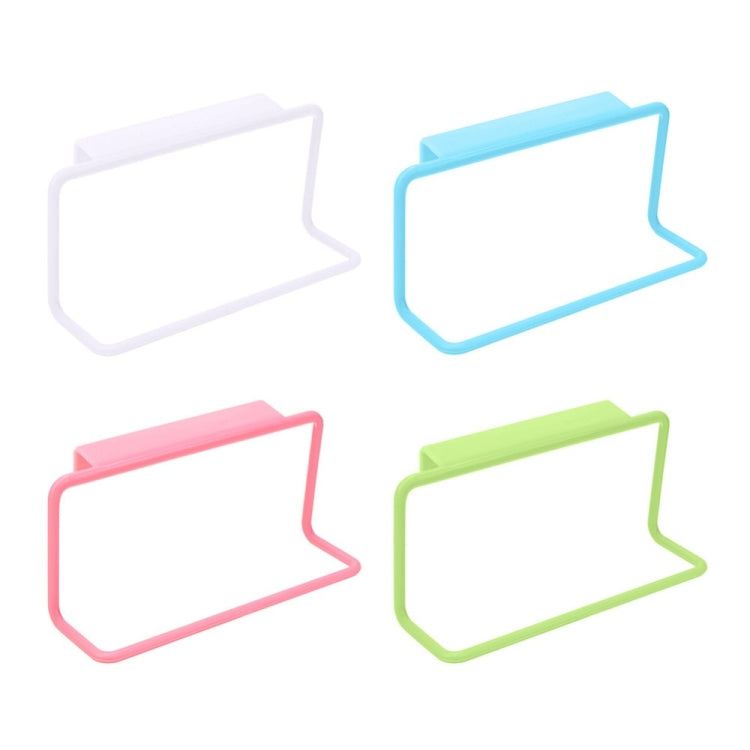 Kitchen Towel Rack Hanging Holder Cupboard Cabinet Door Back Hanger Towel Sponge Holder Storage Rack for Bathroom, White, Blue, Green, Pink