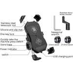 Kewig Motorcycle Outdoor Riding Four-Claw Fixed Mobile Phone Bracket QC3.0 Fast Charging Waterproof Holder, M11-B