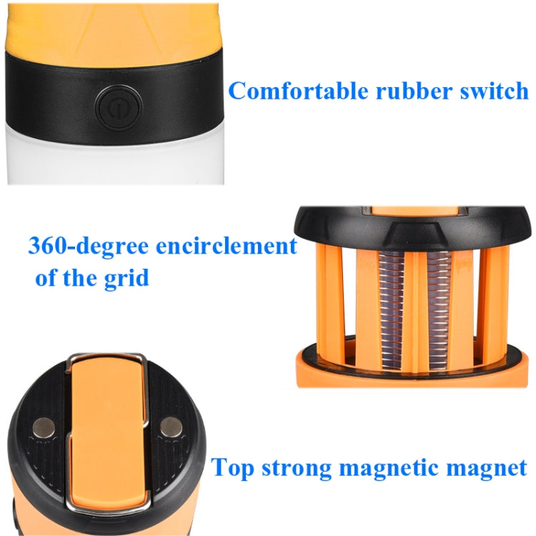Outdoor LED Waterproof Electric Mosquito Killer Lamp Camping Lamp Flashlight, Orange, Sky Blue, Light Green