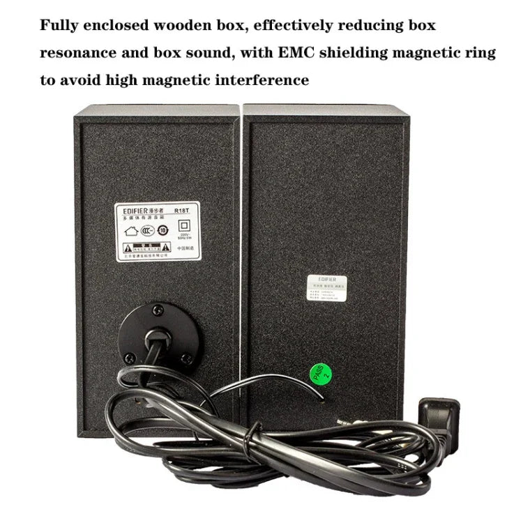 Edifier R18T Notebook Desktop Computer Mini Speaker Small Subwoofer, US Plug, R18T