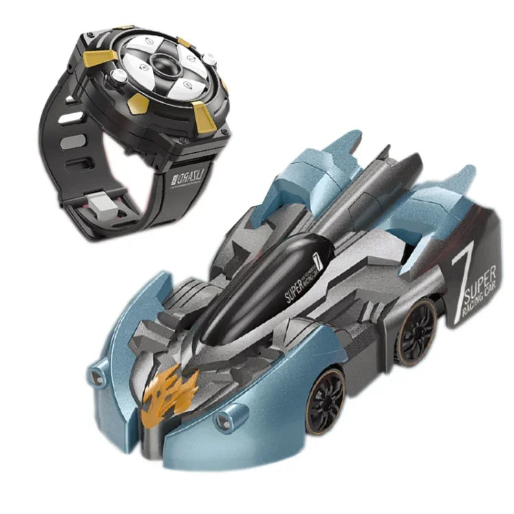 Remote Control Wall Climbing Car Mini Electric Remote Control Car Children Toy, Red Charge Handle RC Edition, Red Flame Handle RC Edition, Blue Break Handle RC Edition, Blue Lightning Handle RC Edition, Red Charge Watch RC Edition                      ...