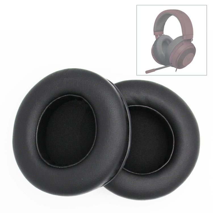 1 Pair Thicken Sponge Headset Set 90mm Earmuffs For Kraken 7.1 V2 Pro, Black, Orange