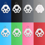 2 PCS HYC-09 Dog Paw Bluetooth Anti-Lost Device Pet Tracking Locator Keychain Smart Search Two-Way Alarm, Dog Paw Dark Blue, Dog Paw Dark Gray, Dog Paw Black, Dog Paw White, Dog Paw Light Blue, Dog Paw Green, Dog Paw Pink, Dog Paw Red