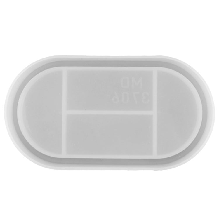 Oval Dish Silicone Mold DIY Crystal Glue Storage Box Mold, MD3706