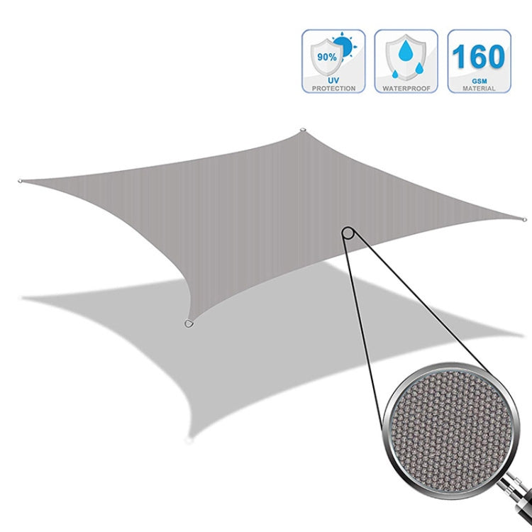 Outdoor Garden Sunshade Sail Waterproof Anti-UV Canopy, Size: 2m x 4m, 2m x 4m