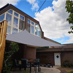 Outdoor Garden Sunshade Sail Waterproof Anti-UV Canopy, Size: 2m x 4m, 2m x 4m