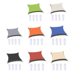Outdoor Garden Sunshade Sail Waterproof Anti-UV Canopy, Size: 4m x 5m, 4m x 5m