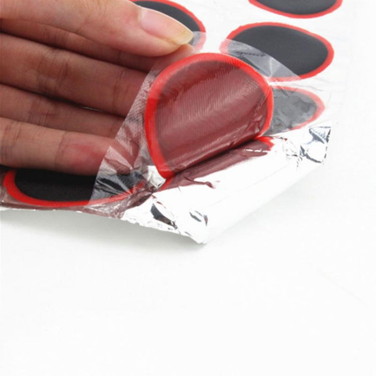 48pcs /Sheet Car Vacuum Tire Film Bicycle Motorcycle Tire Repair Film, Style:, Round, Square